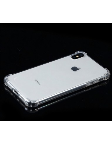 Coque silicone transparente iPhone XS Max aux 4 coins renforcés