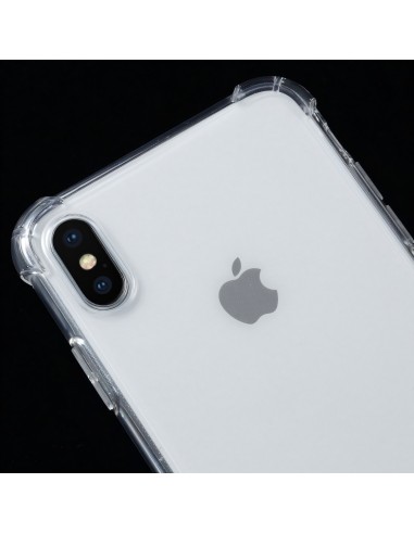 Coque silicone transparente iPhone XS Max aux 4 coins renforcés