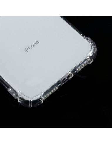 Coque silicone transparente iPhone XS Max aux 4 coins renforcés