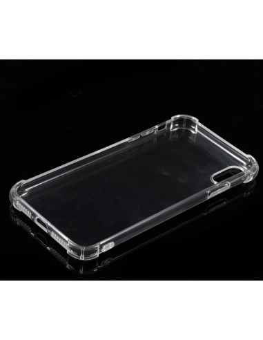 Coque silicone transparente iPhone XS Max aux 4 coins renforcés