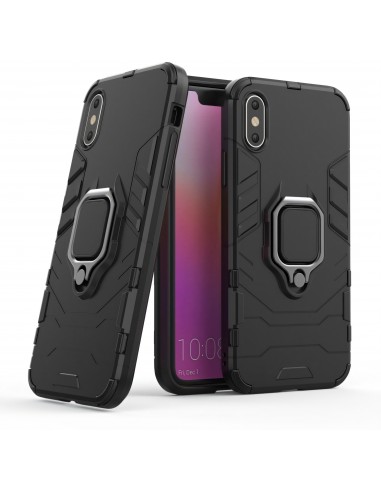 Coque iPhone XS antichocs hybride avec anneau