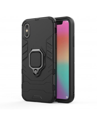 Coque iPhone XS antichocs hybride avec anneau