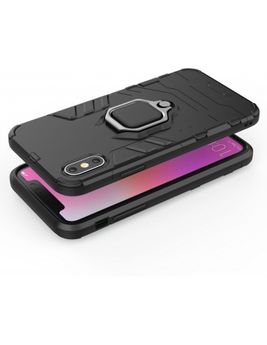 Coque iPhone XS antichocs hybride avec anneau