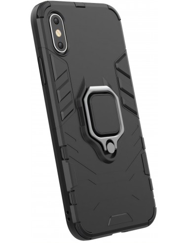 Coque iPhone XS antichocs hybride avec anneau