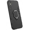 Coque iPhone XS antichocs hybride avec anneau
