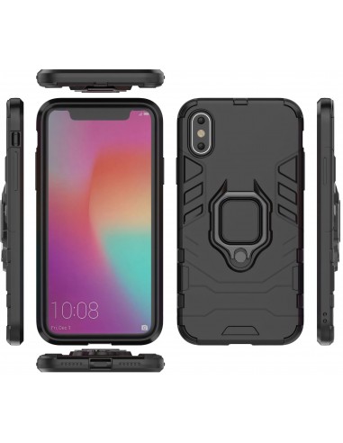 Coque iPhone XS antichocs hybride avec anneau