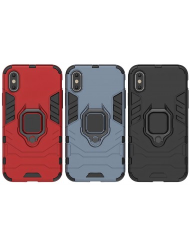 Coque iPhone XS antichocs hybride avec anneau