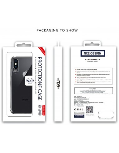 Coque iPhone XS silicone NXE Crystal