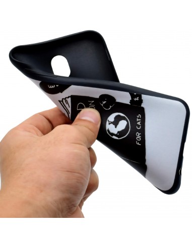 Coque silicone Galaxy J3 2017 / J3 Pro Cat reading