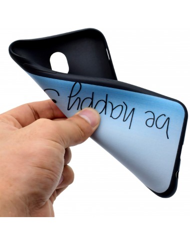 Coque silicone Galaxy J3 2017 / J3 Pro Be happy