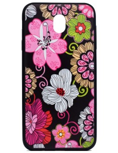 Coque silicone Galaxy J3 2017 / J3 Pro Fleurs colorés 2
