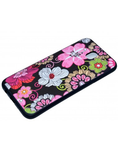 Coque silicone Galaxy J3 2017 / J3 Pro Fleurs colorés