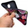 Coque silicone Galaxy J3 2017 / J3 Pro Fleurs colorés