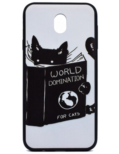 Coque silicone Galaxy J7 2017 / J7 Pro Cat reading