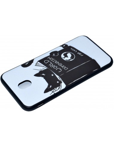 Coque silicone Galaxy J7 2017 / J7 Pro Cat reading