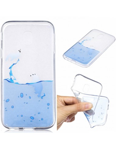 Coque silicone Galaxy J5  et J5 Pro Eau