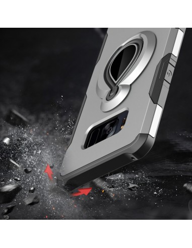 Coque hybride antichoc Samsung Galaxy S8 avec anneau