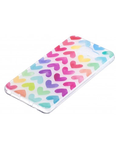 Coque silicone Galaxy A5 2016 Cœurs en couleur