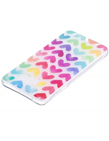 Coque silicone Galaxy A5 2016 Cœurs en couleur
