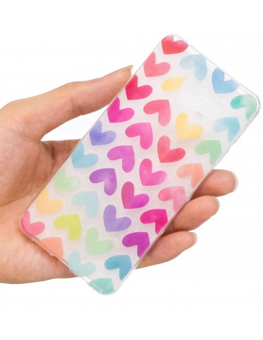 Coque silicone Galaxy A5 2016 Cœurs en couleur
