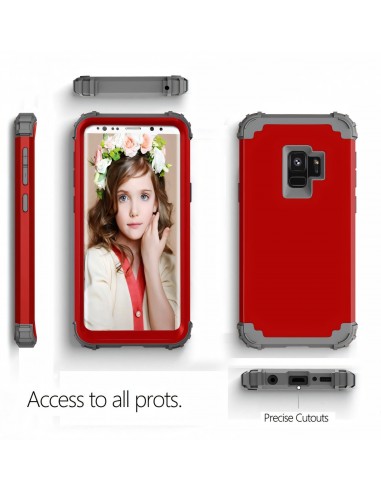 Coque hybride antichoc Galaxy S9 en 3 éléments