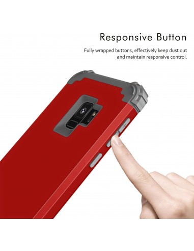 Coque hybride antichoc Galaxy S9 en 3 éléments