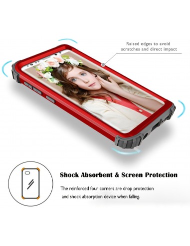 Coque hybride antichoc Galaxy S9 en 3 éléments