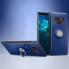 Coque de protection Galaxy Note 9 Style Fibre de carbone Bleu foncé