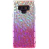 Coque silicone Galaxy Note 9 Style diamant Fushia