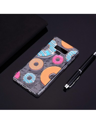 Coque silicone Galaxy Note 9 Diamants 3D Donuts