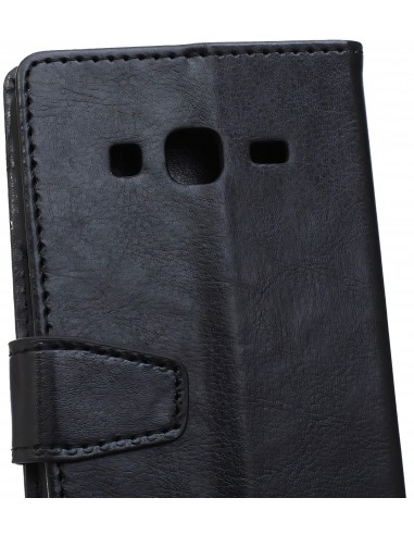 Etui portefeuille Galaxy J3 2016 Crazy Horse