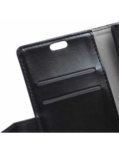 Etui portefeuille Galaxy J3 2016 Crazy Horse