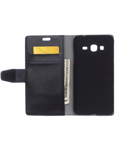 Etui portefeuille Galaxy J3 2016 Crazy Horse
