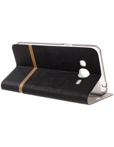 Etui portefeuille Samsung Galaxy J3 et J3 2016 Cross