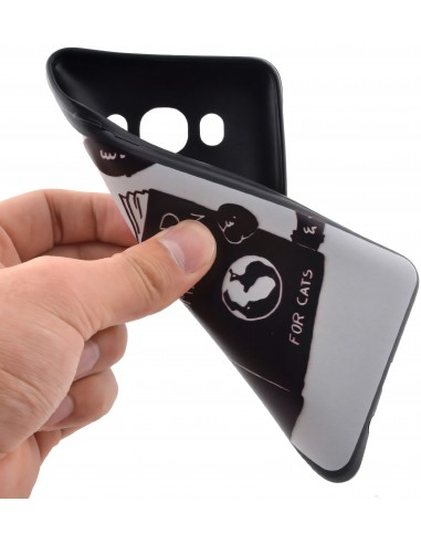 Coque silicone Galaxy J5 2016 Cat reading