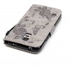 Etui portefeuille Samsung Galaxy S5 Fleurs et papillons