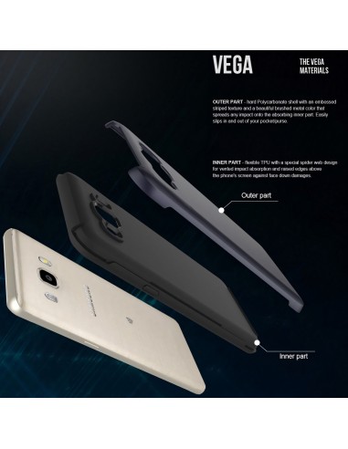 Coque silicone Galaxy J5 2016 Antichoc 2 en 1