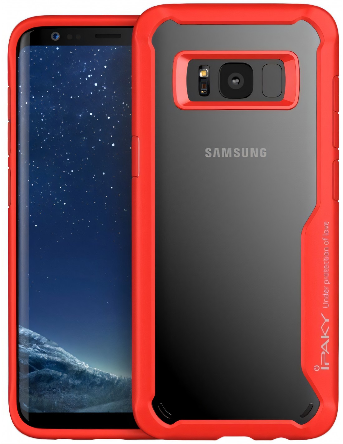 Coque antichoc Galaxy S8 Plus Ipaky All4iphone Rouge