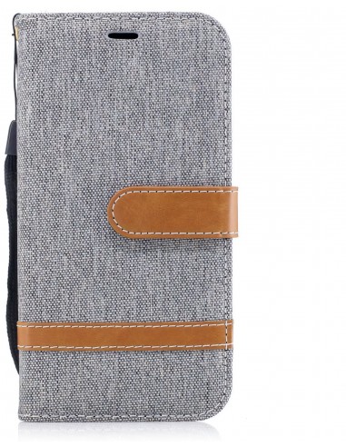 Etui portefeuille Galaxy J3 2017 Jean