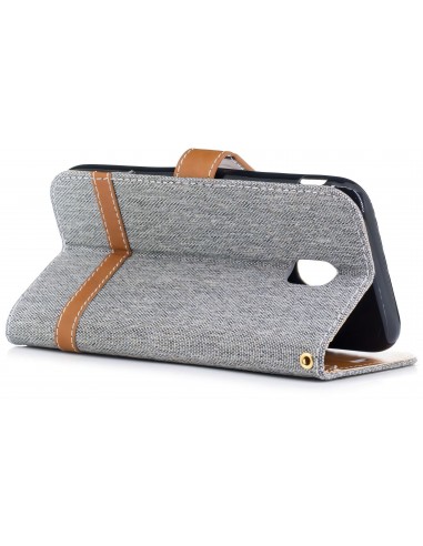 Etui portefeuille Galaxy J3 2017 Jean