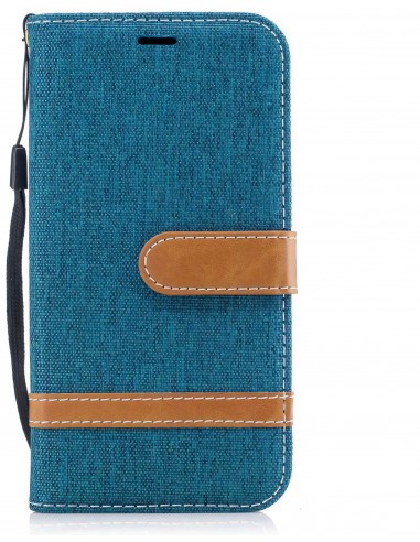 Etui portefeuille Galaxy J3 2017 Jean