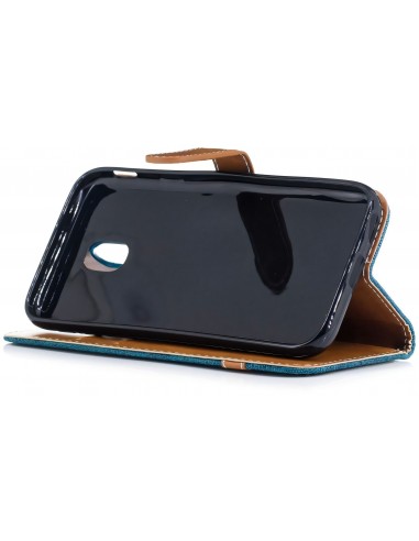 Etui portefeuille Galaxy J3 2017 Jean