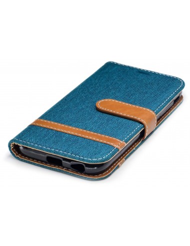 Etui portefeuille Galaxy J3 2017 Jean