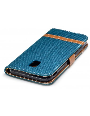 Etui portefeuille Galaxy J3 2017 Jean