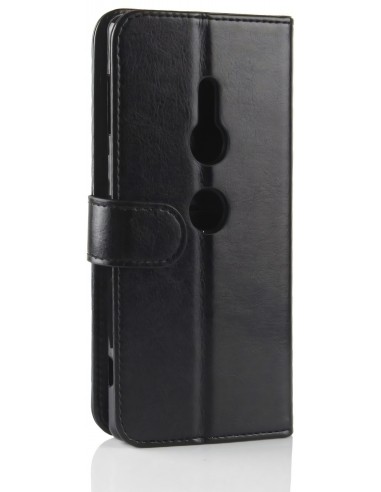 Etui portefeuille Sony Xperia XZ2 Crazy horse