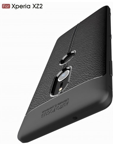 Coque silicone Xperia XZ2 Litchi