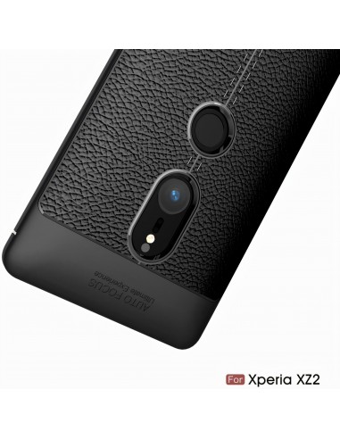 Coque silicone Xperia XZ2 Litchi