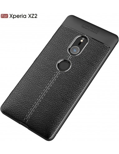 Coque silicone Xperia XZ2 Litchi