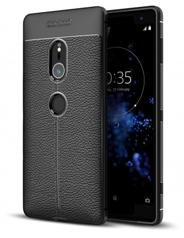 Coque silicone Xperia XZ2 Litchi