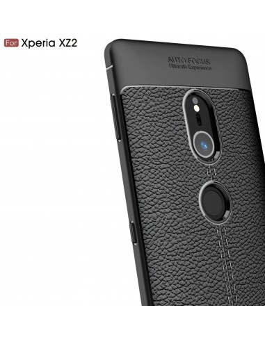 Coque silicone Xperia XZ2 Litchi